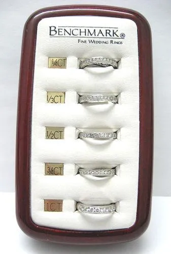 0.50CT PLATINUM ROUND CUT DIAMOND WEDDING ANNIVERSARY BAND RING COMFORT FIT
