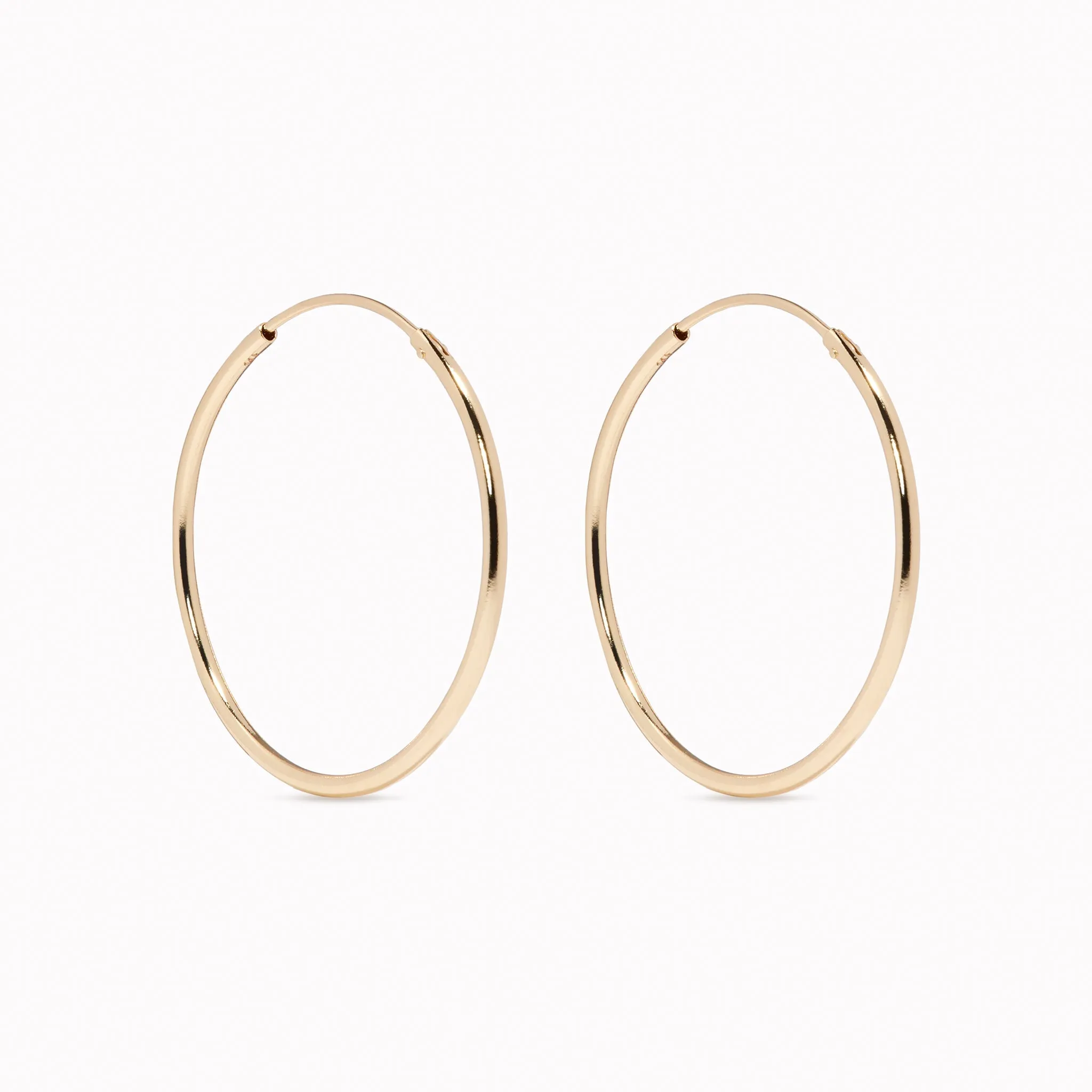 14k Gold Hoops 25mm - Sonia