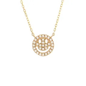 14k Yellow Gold Happy Face