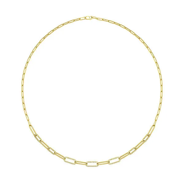 14Kt Yellow Gold Diamond (1/2Ctw) Necklace