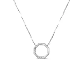 14KW 12D0.10CT OCTAGON WITH 1/2 WAY DIAMOND NK  (118N402397W14)
