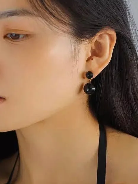 6 Captivating Colors Double Natural Stone Earrings