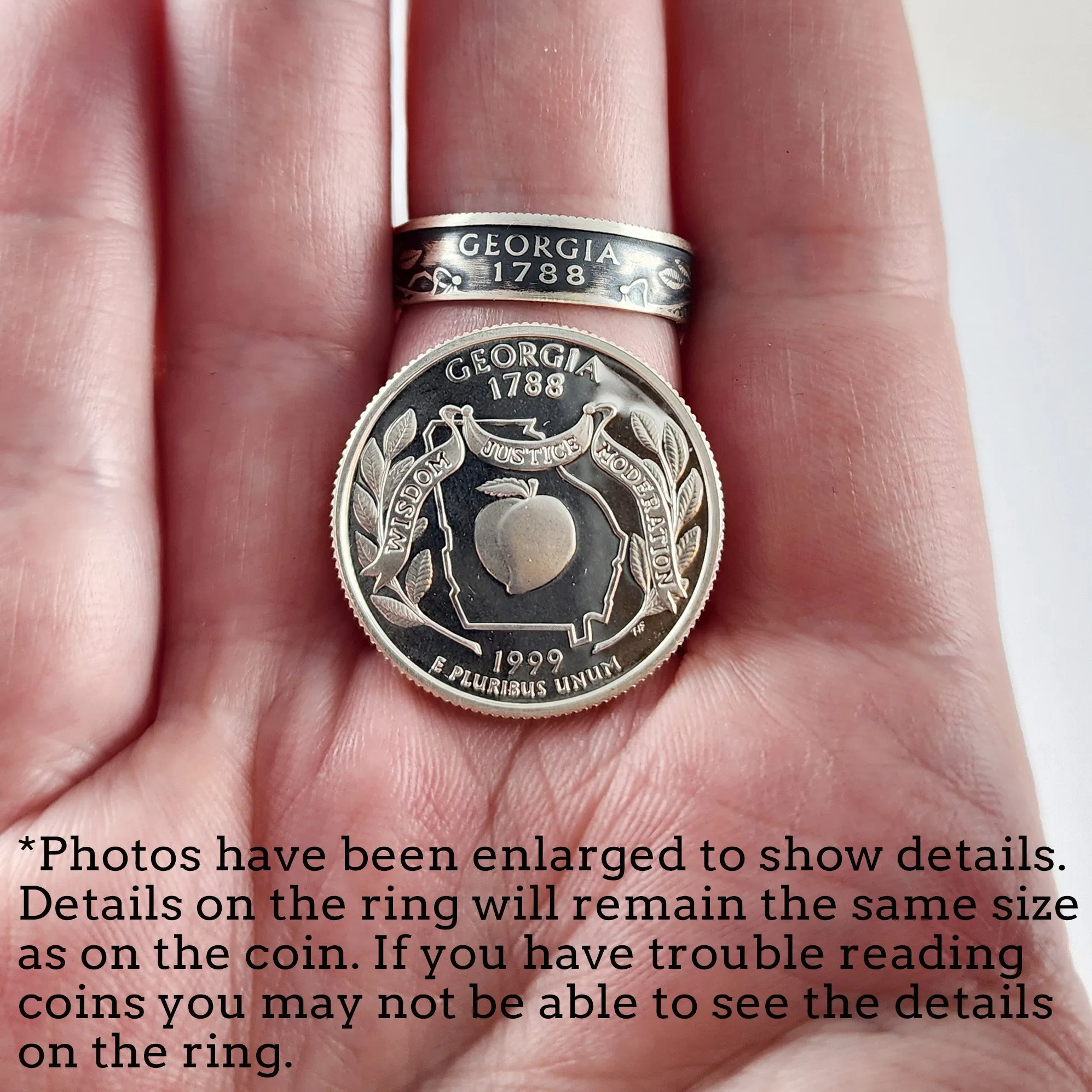 90% Silver Oklahoma Quarter Ring