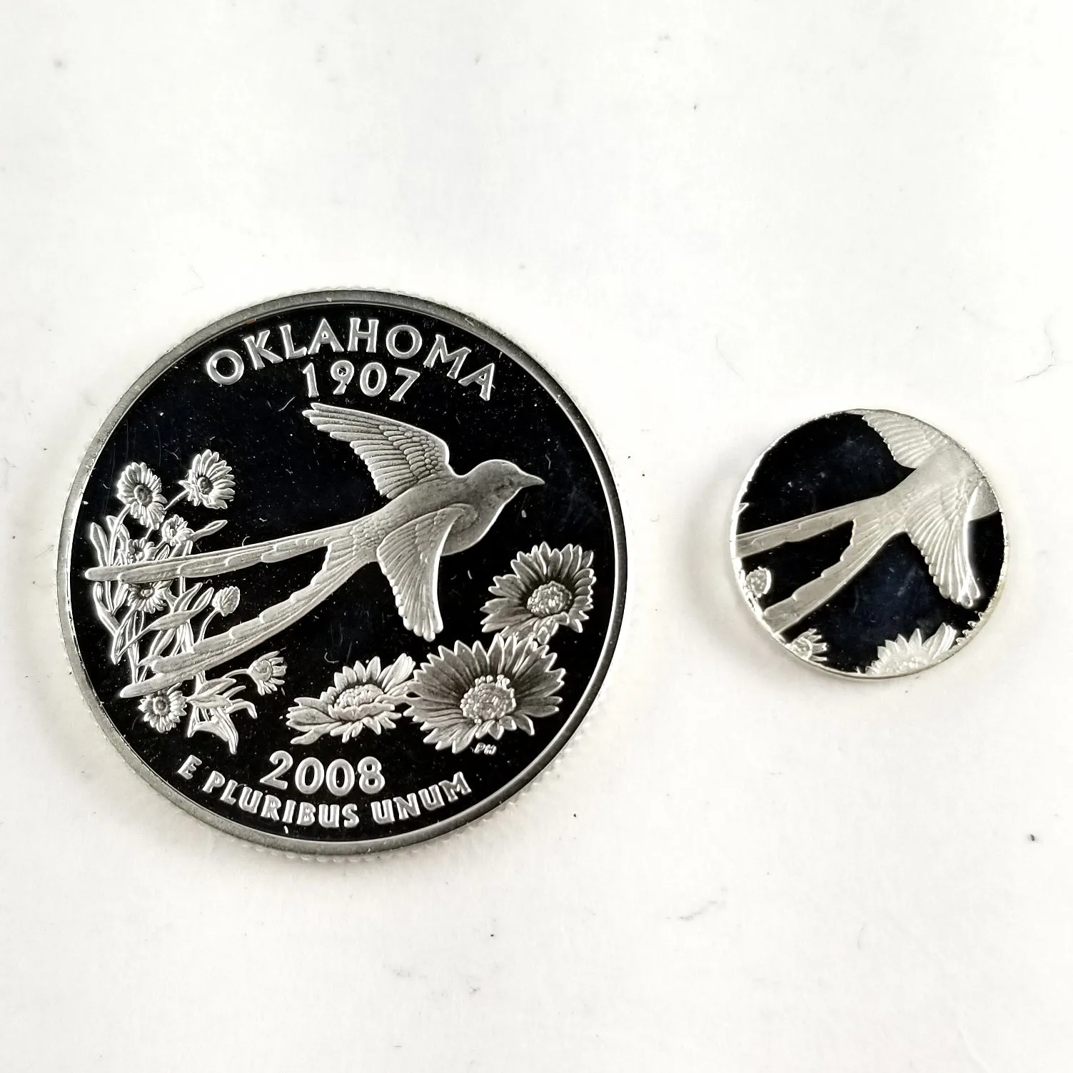 90% Silver Oklahoma Quarter Ring