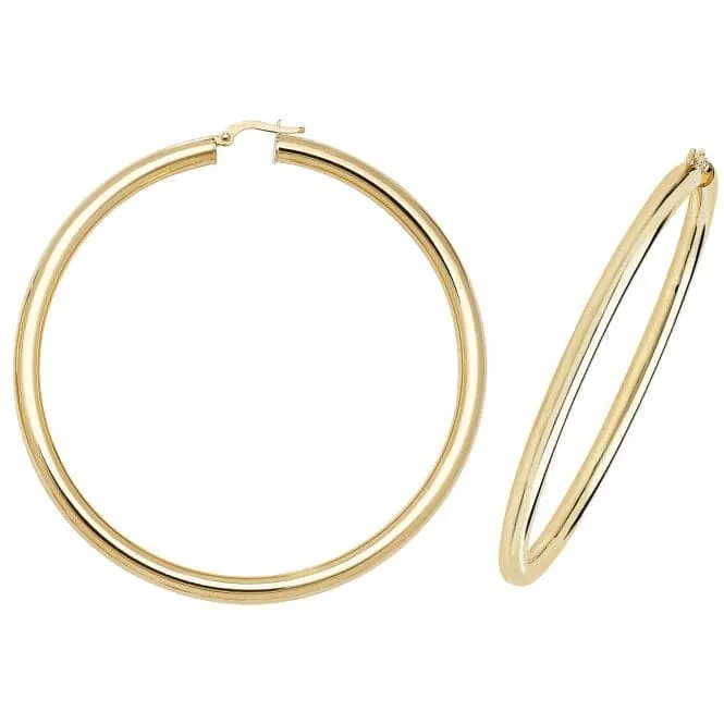 9ct Yellow Gold Hoop Earrings ER1004