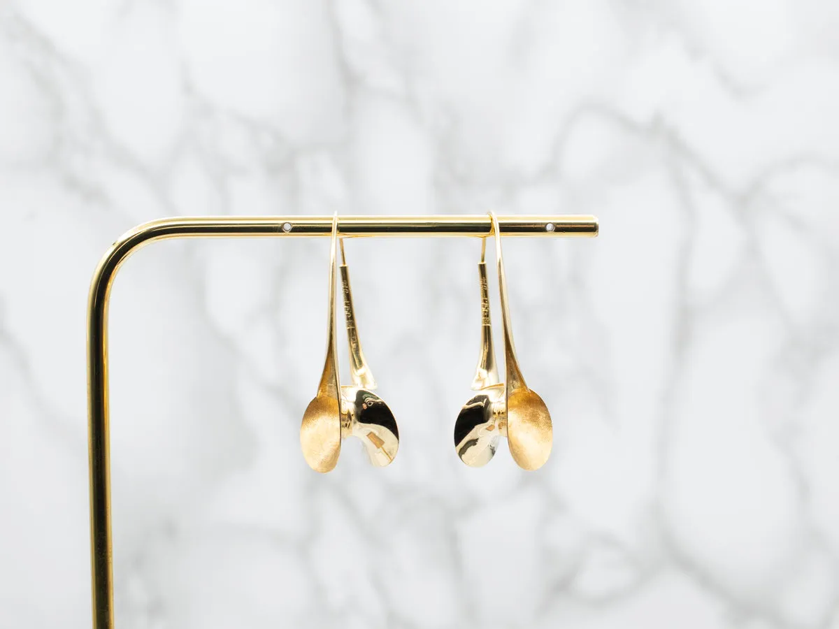 Abstract Hoop Earrings