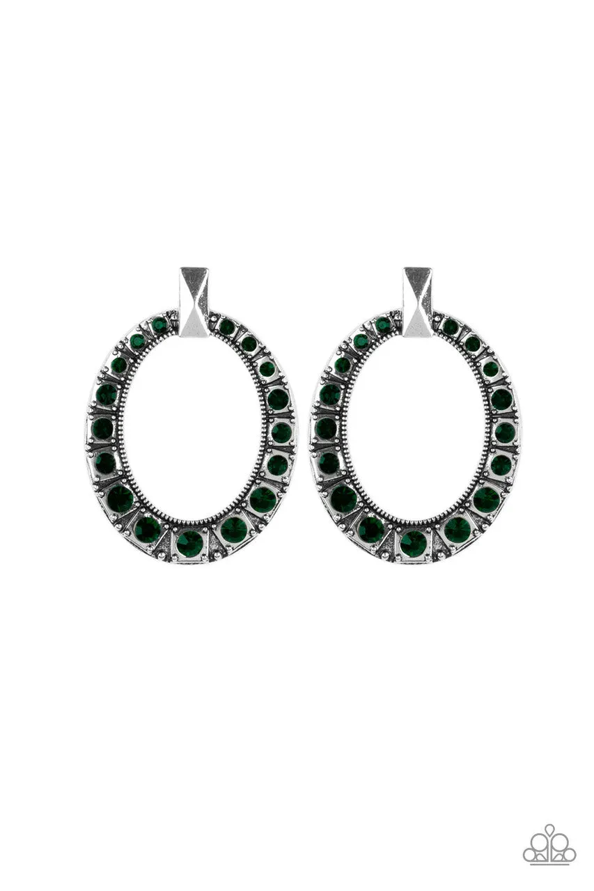 All for GLOW Green Paparazzi Earrings