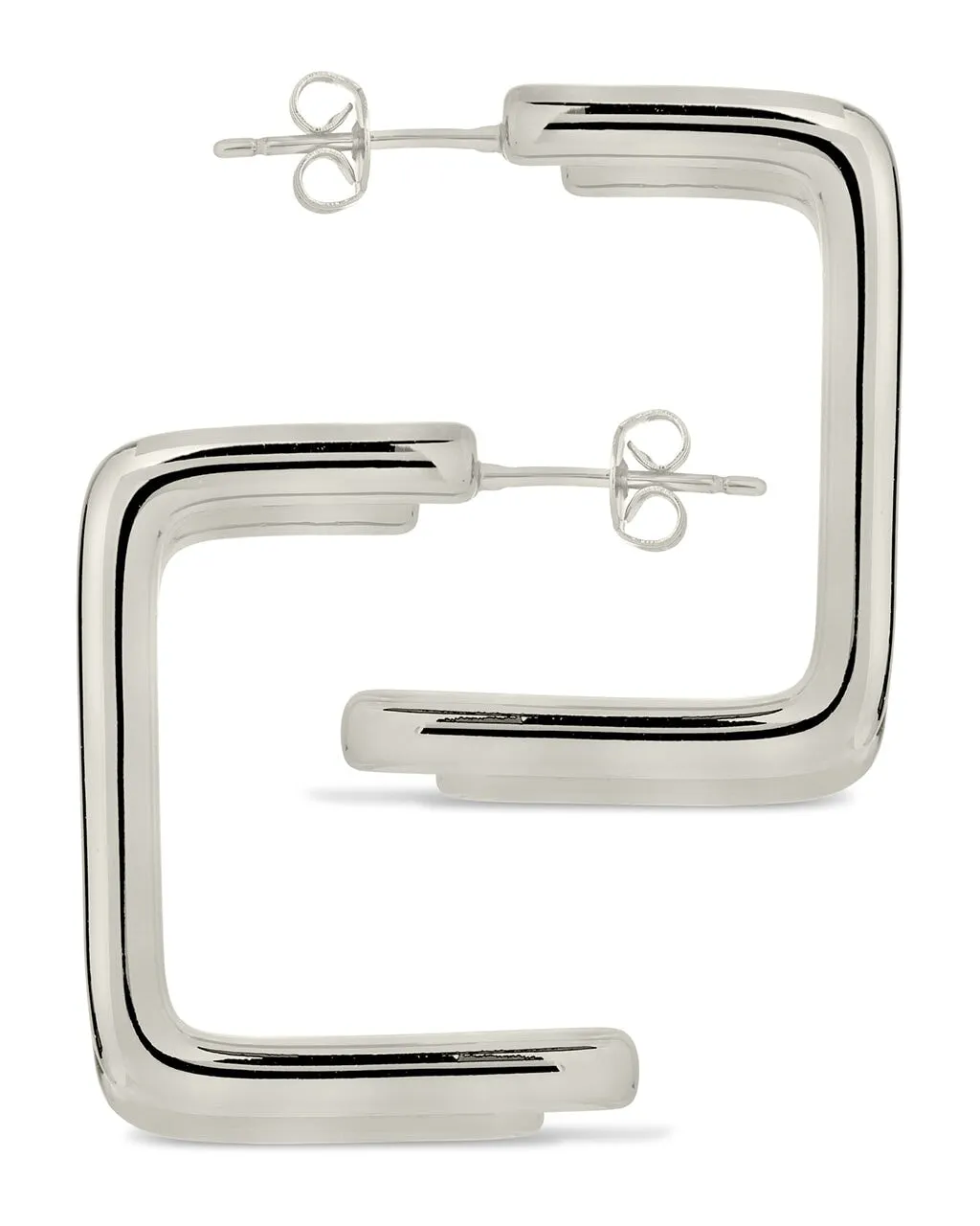 Baguette Hoop Earrings