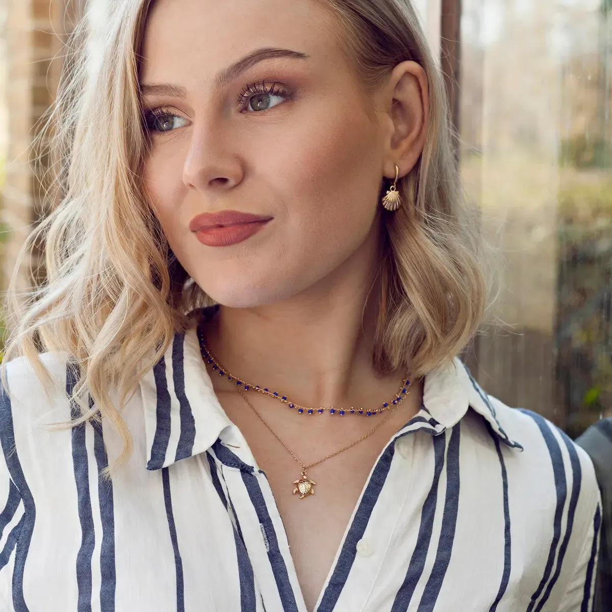 Blue Bead Necklace