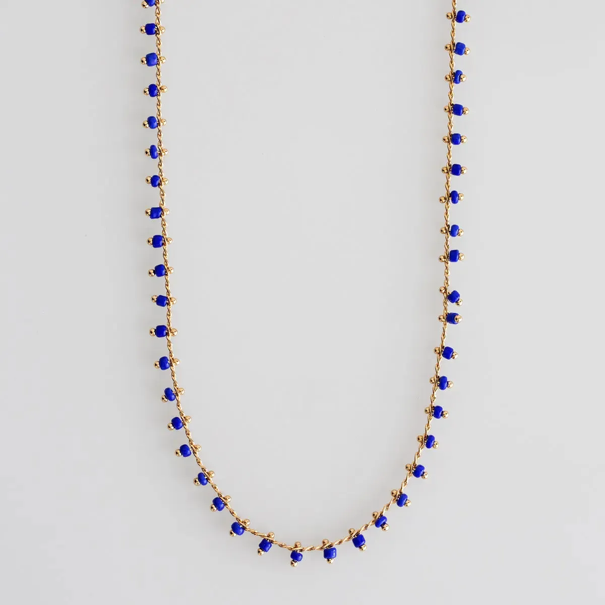 Blue Bead Necklace