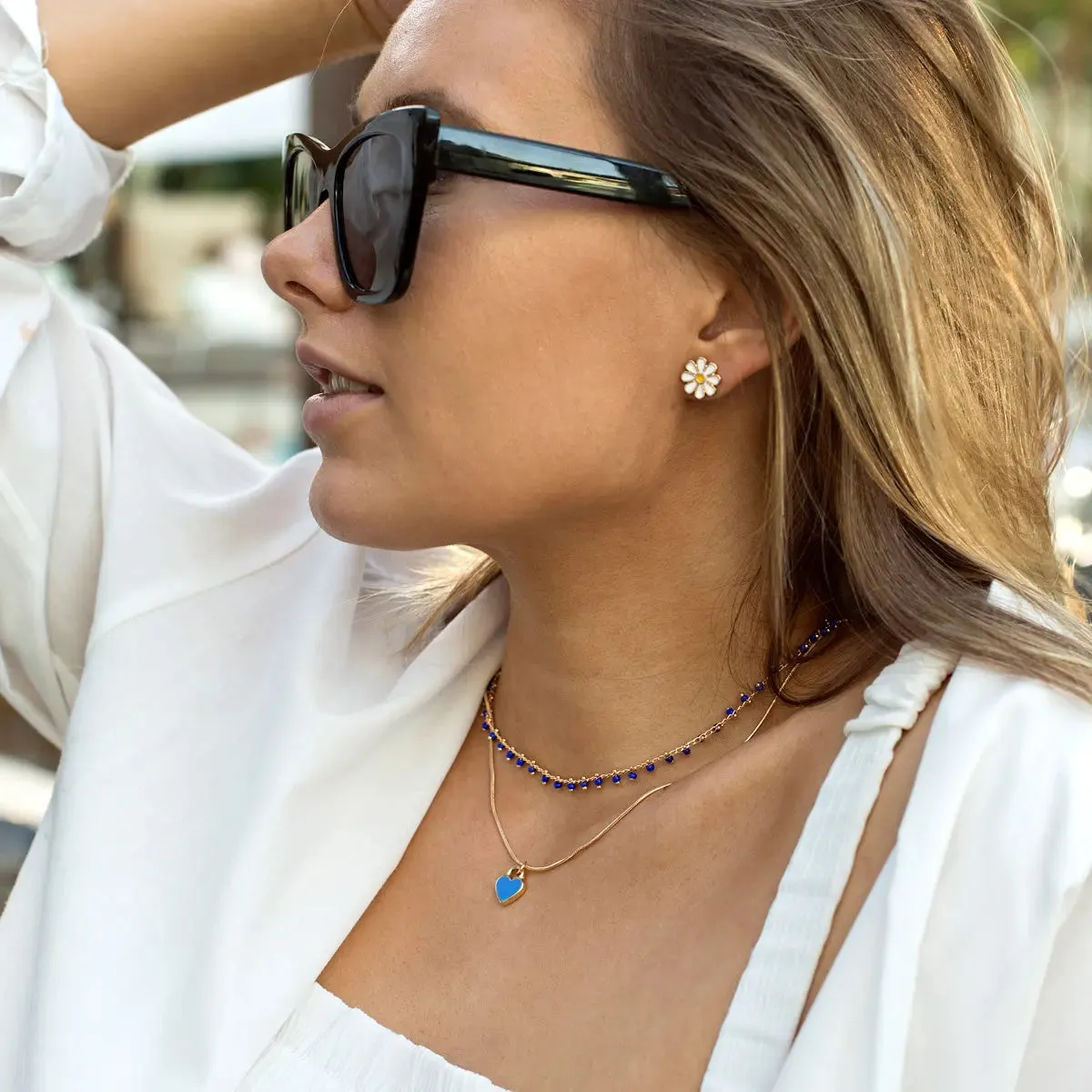 Blue Bead Necklace
