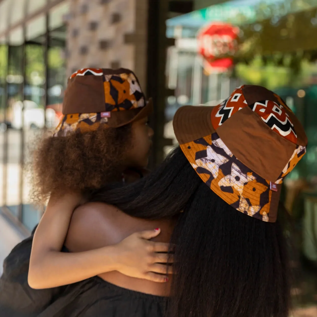 Choc Lit Satin-Lined Kids Bucket Hat