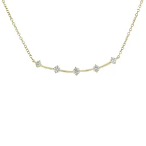 Constellation 0.44ct Diamond Wire Necklace in 18K Yellow Gold