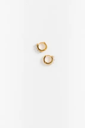 Cove Stone Huggie Earrings