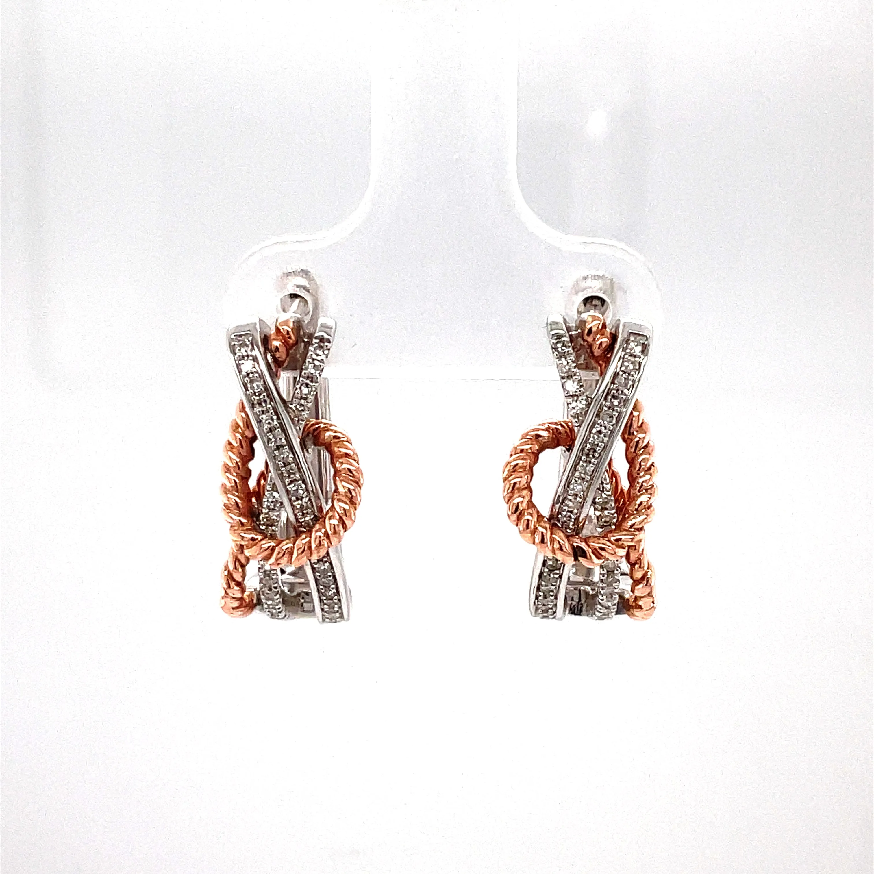 Diamond Hoop Earrings