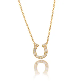 Diamond Horseshoe Necklace