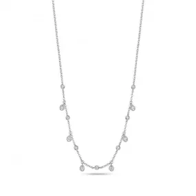 Diamond Jewellery 18CT White Gold Diamond Necklace NDQ136W