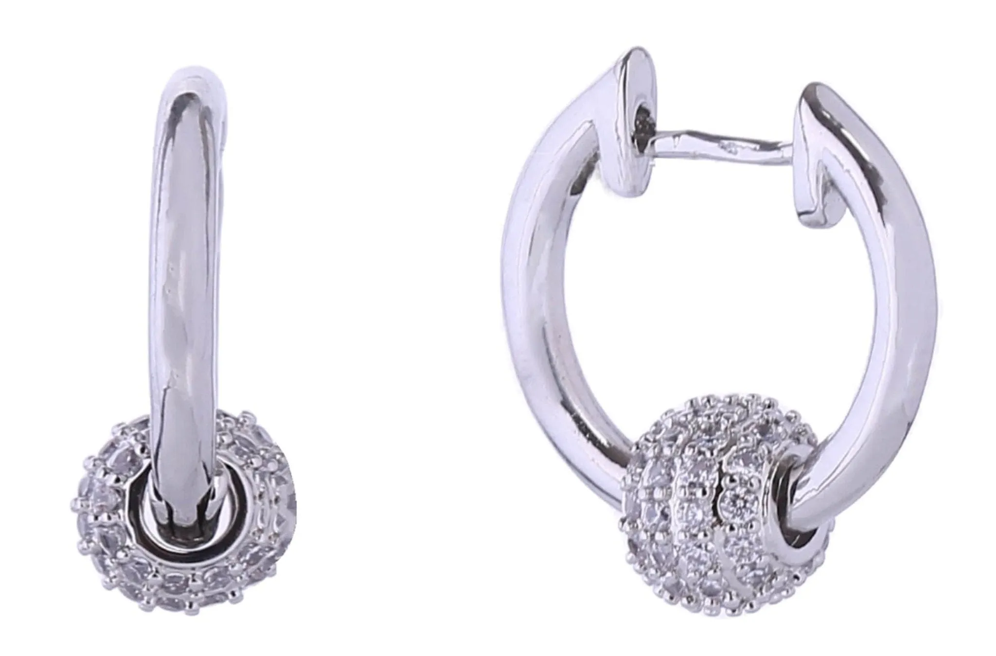 DJE310694 14K Duo Hoop Earrings