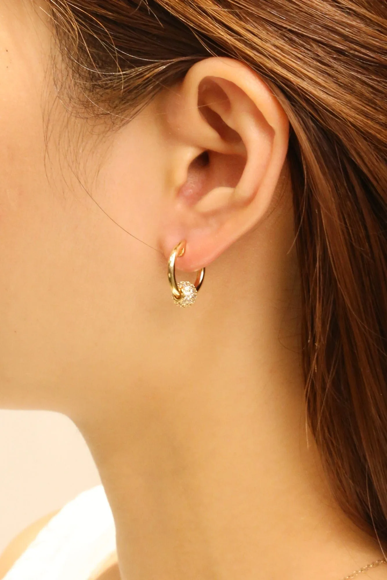 DJE310694 14K Duo Hoop Earrings