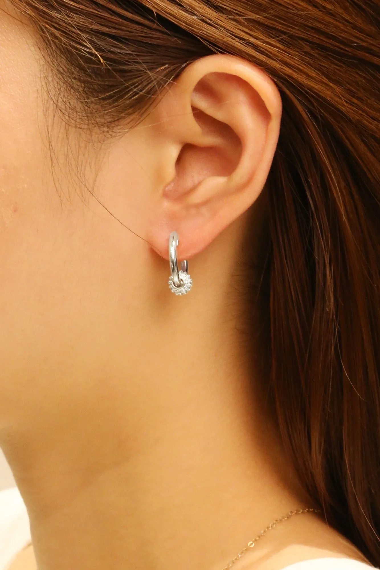 DJE310694 14K Duo Hoop Earrings