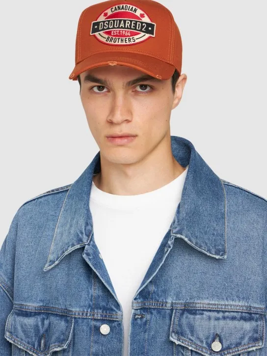 Dsquared2   Canadian Brothers cotton baseball hat 