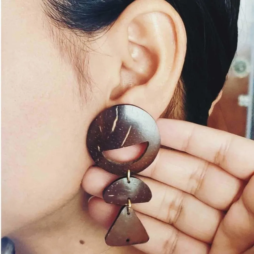 Earrings Set - Coconut Leaves