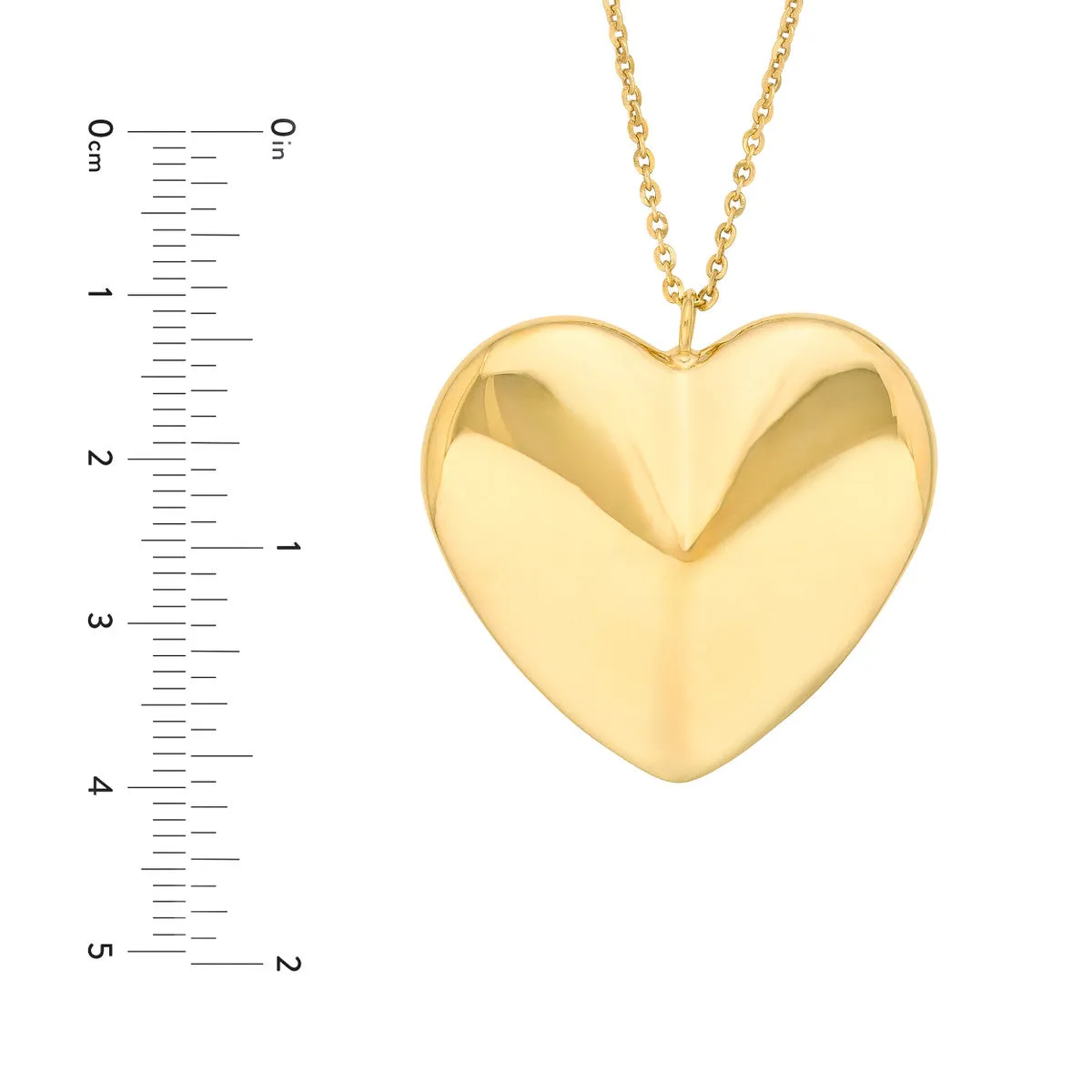 ELLE PUFFY HEART NECKLACE
