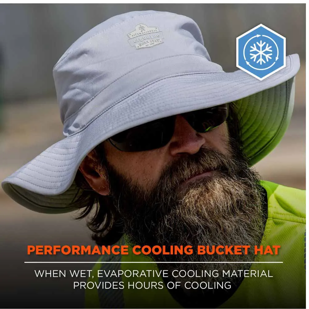 Ergodyne 12666 8939 Gray Cooling Bucket Hat