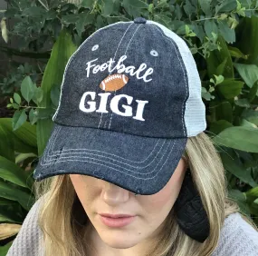 Football GIGI Grandma Mesh Embroidered MESH Hat Trucker Hat Cap -308