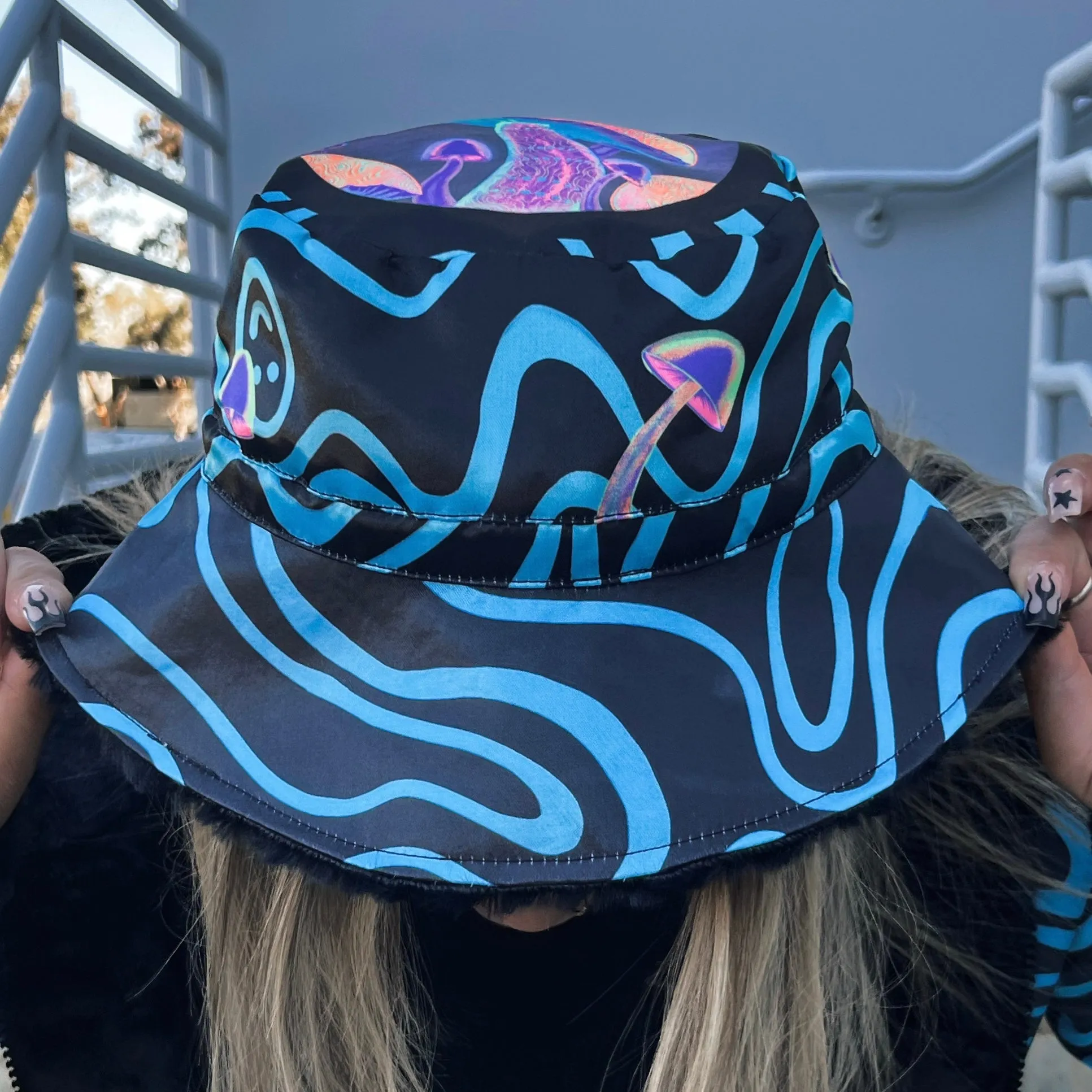 Glow Shroom Reversible Bucket Hat