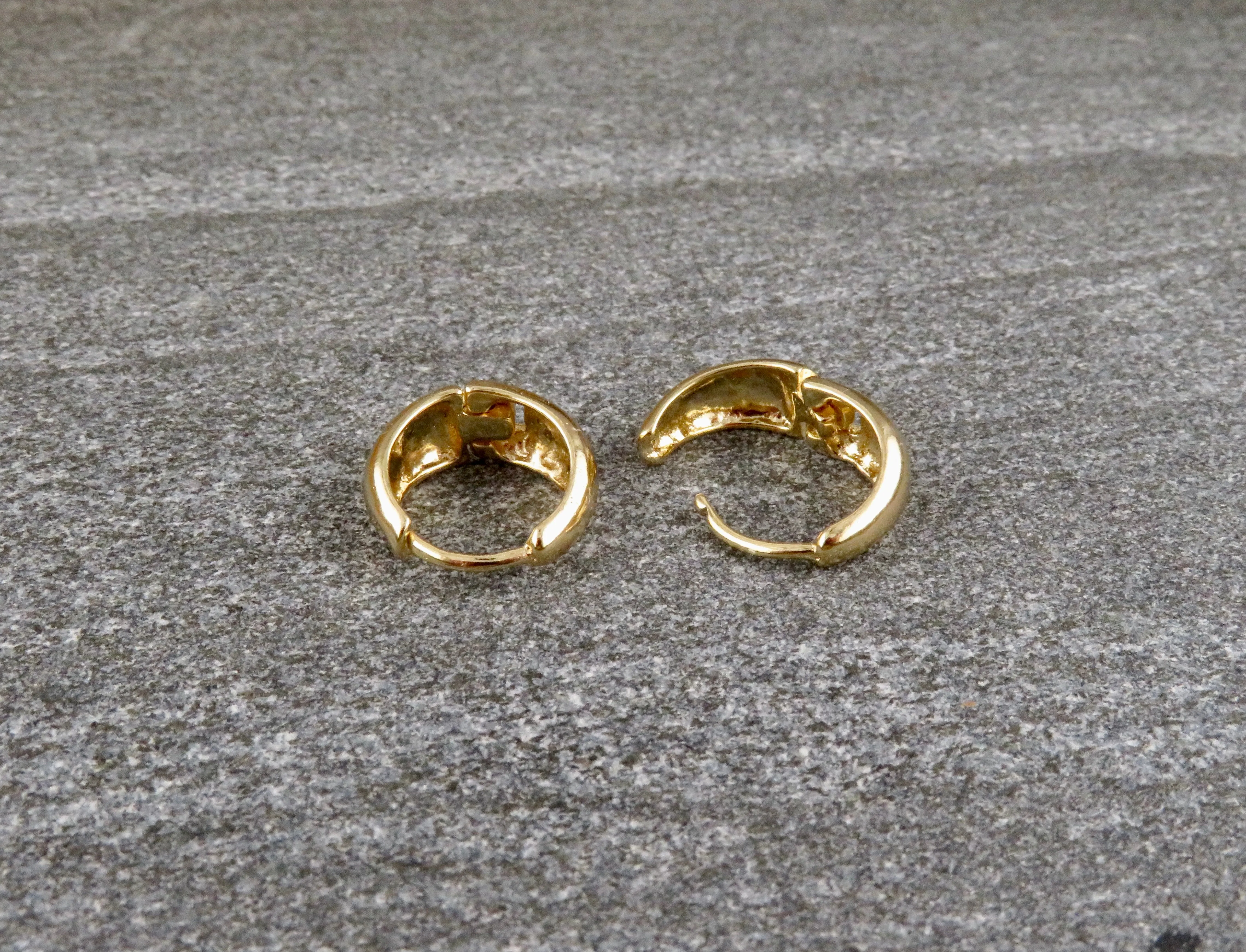Gold Filled Tapered Hoops - Small
