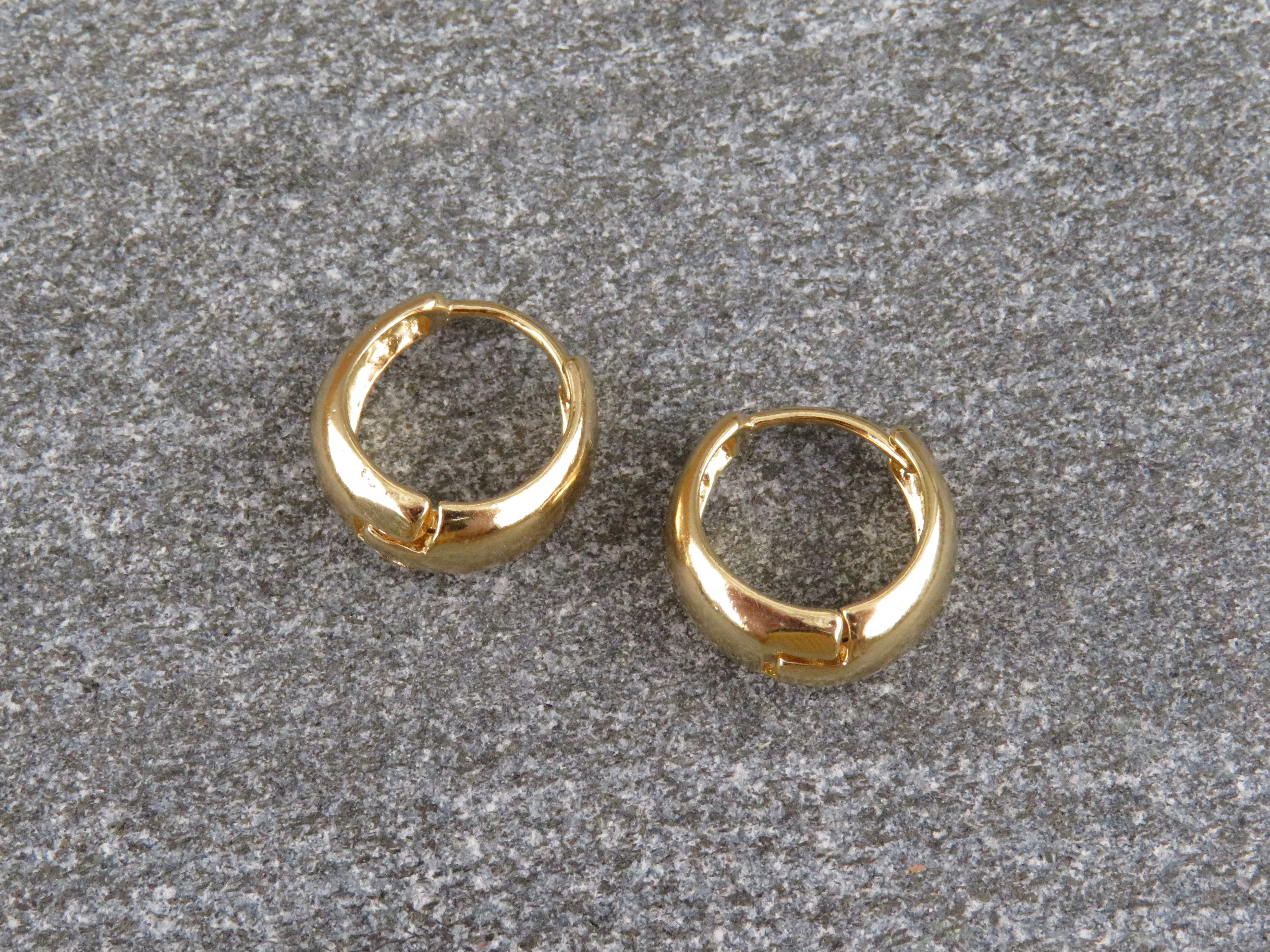 Gold Filled Tapered Hoops - Small