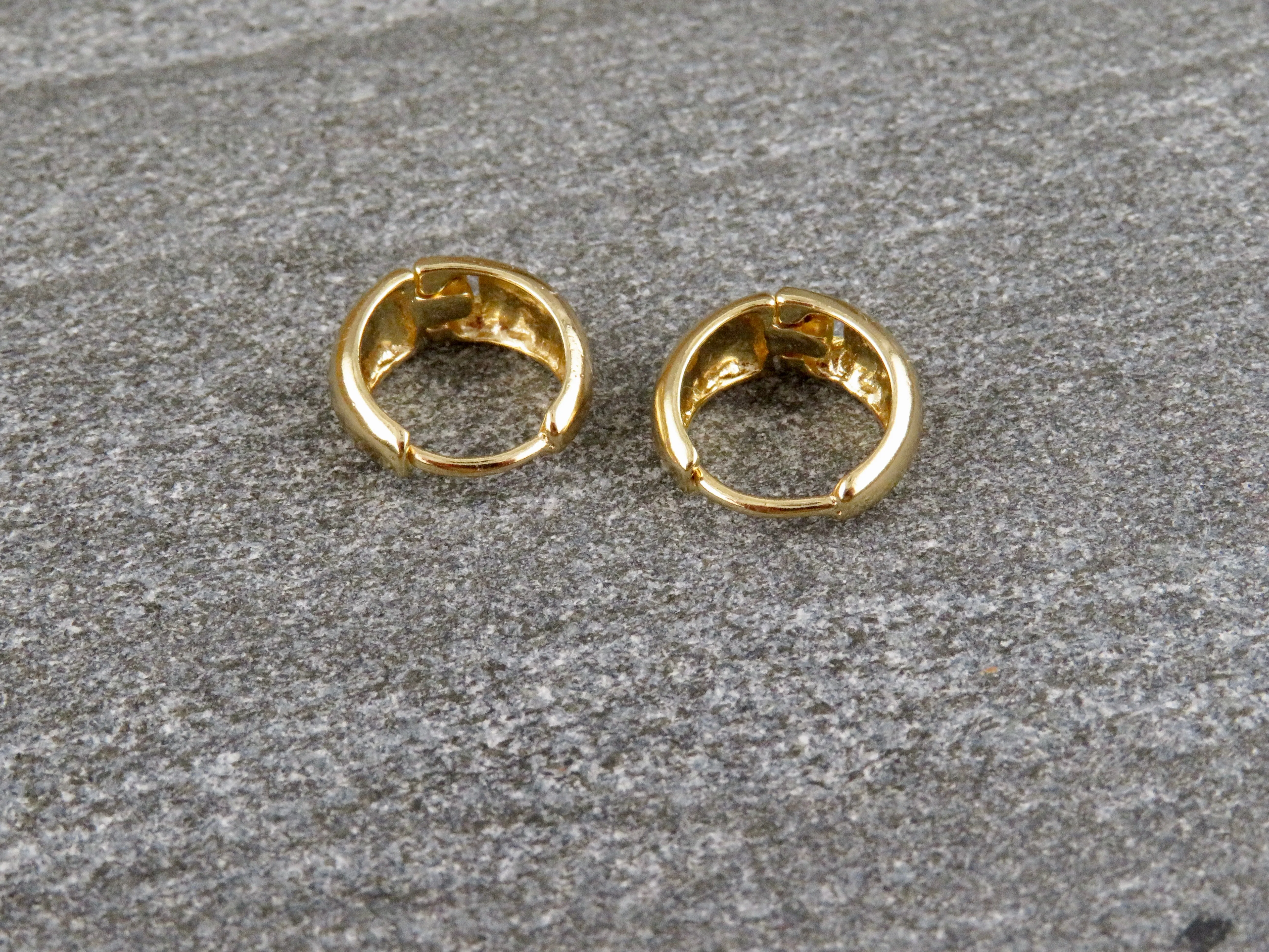 Gold Filled Tapered Hoops - Small