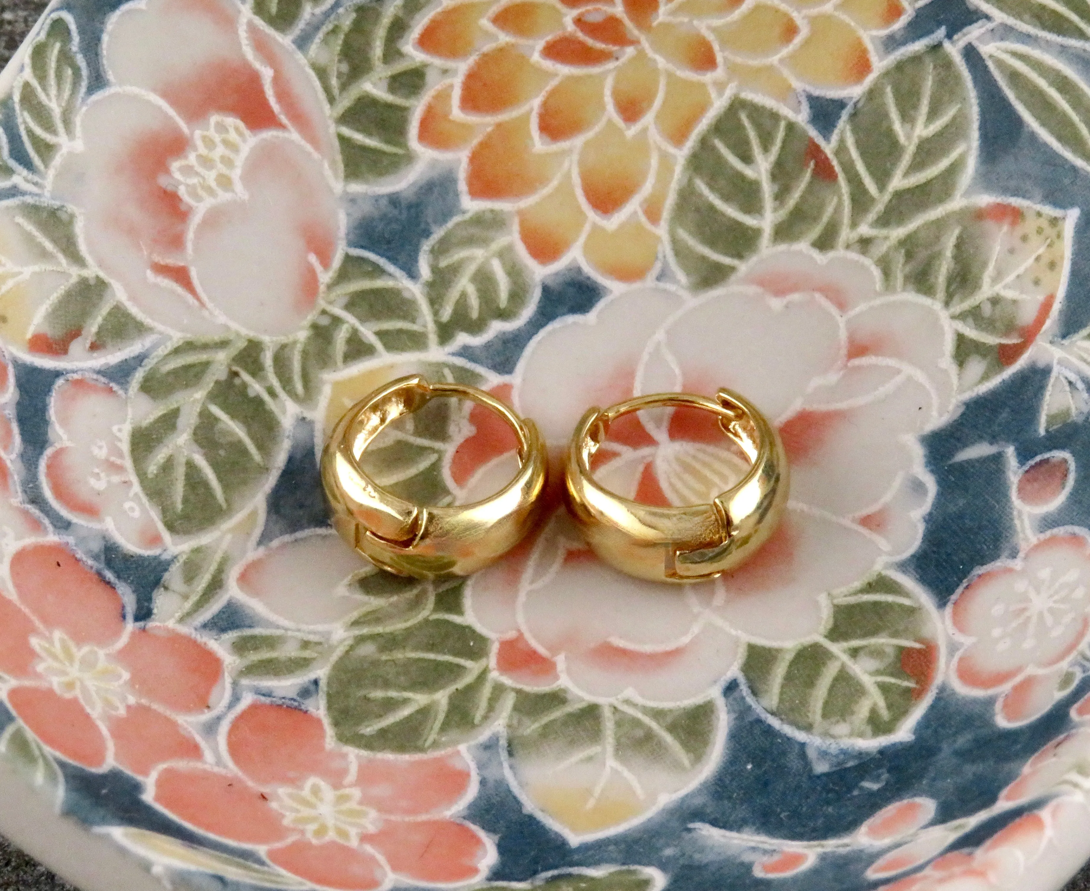 Gold Filled Tapered Hoops - Small