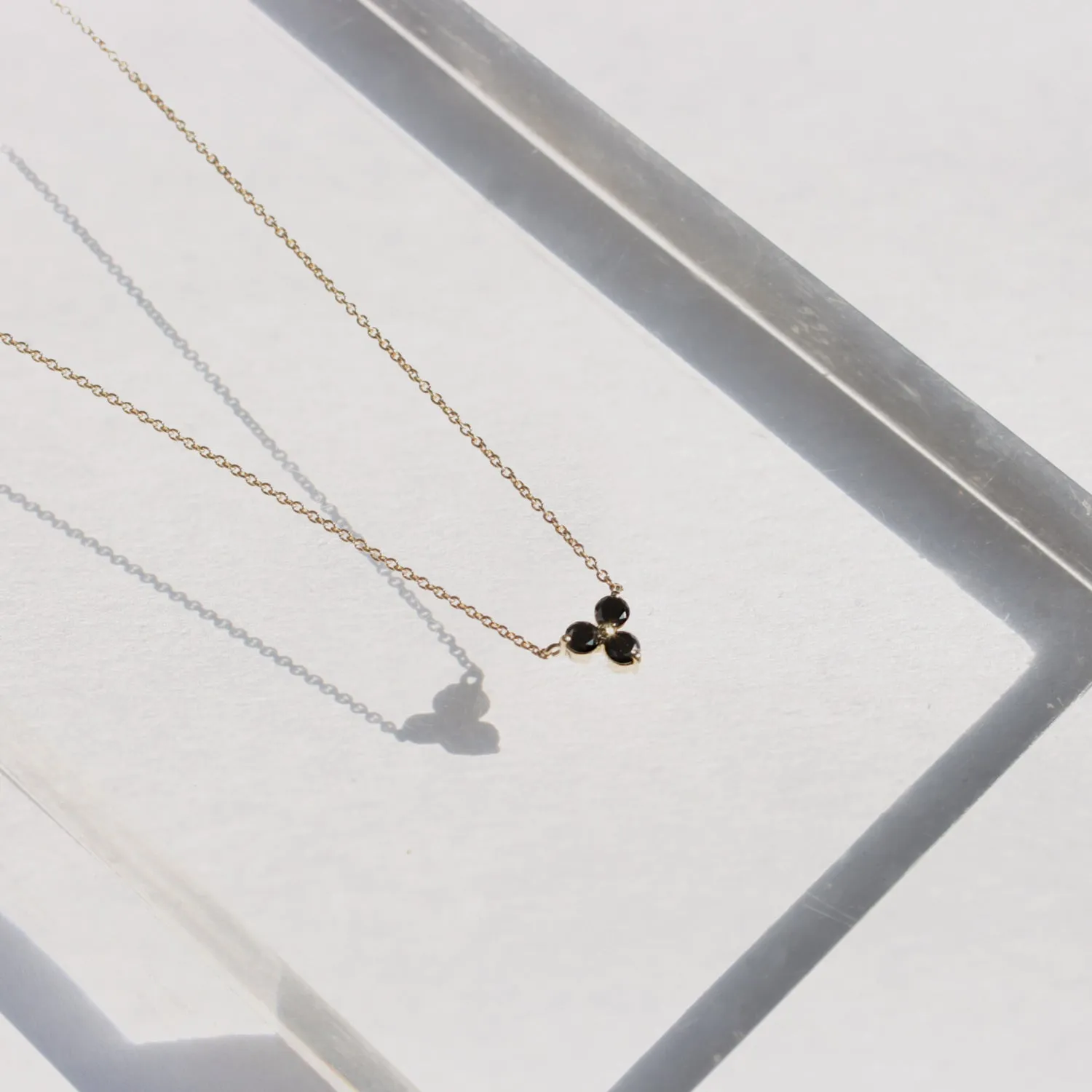 Grace Necklace Black Diamonds