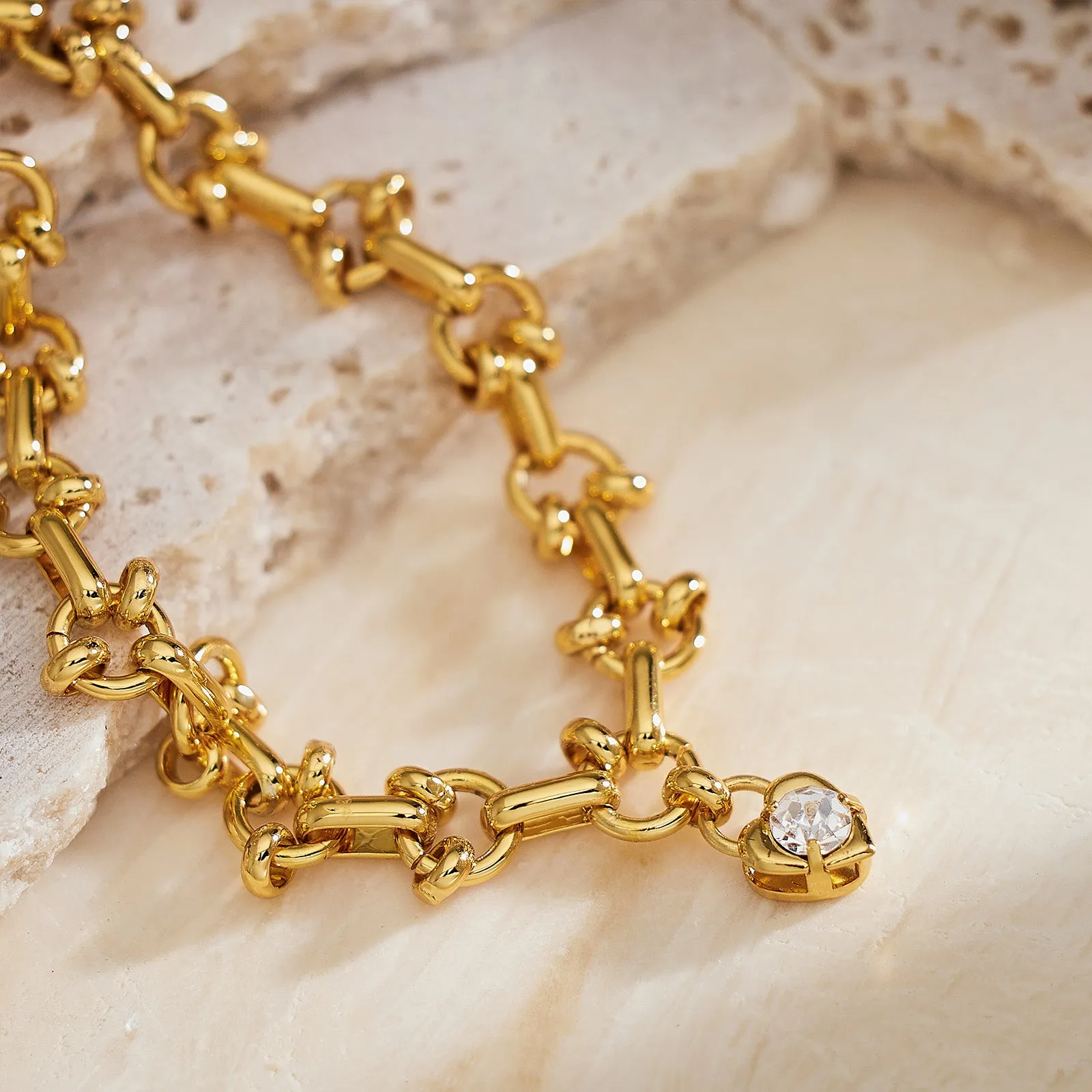 Heart Diamond Chain Necklace