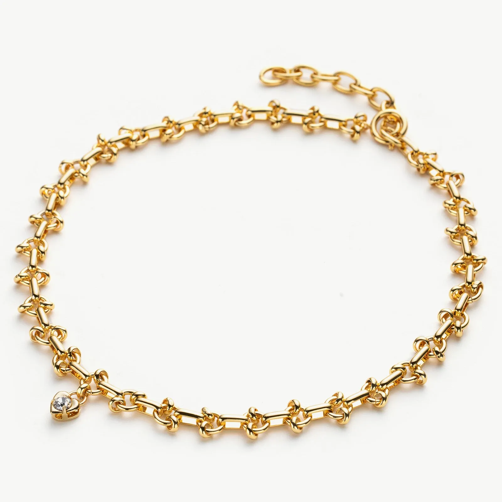 Heart Diamond Chain Necklace