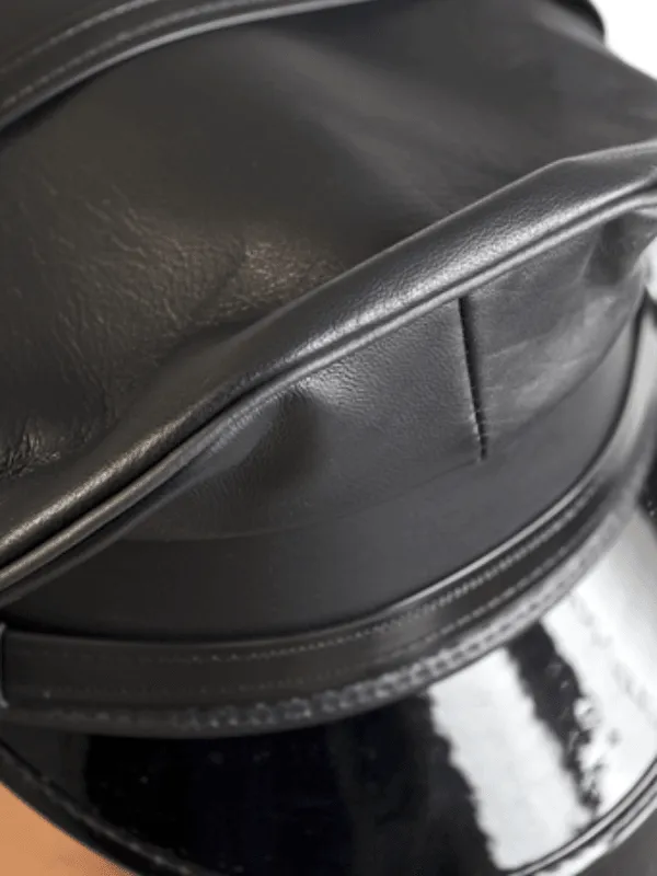 LEATHER MASTER CAP, PIPED