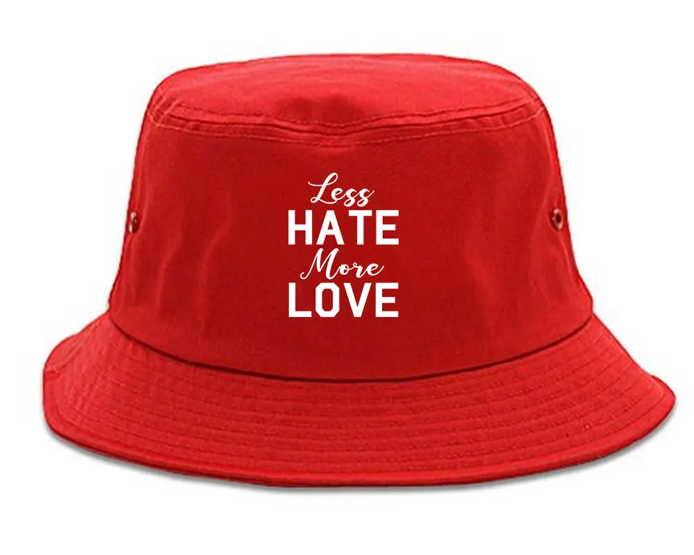 Less Hate More Love Mens Bucket Hat