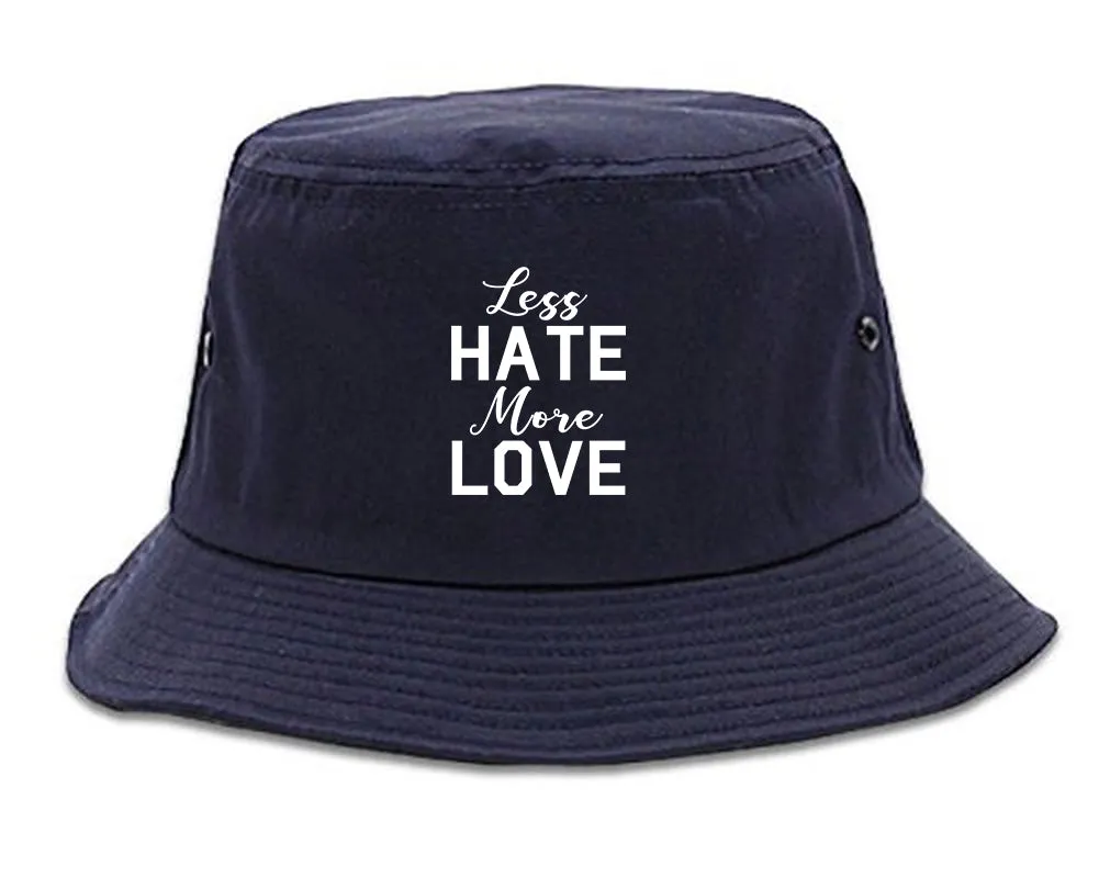 Less Hate More Love Mens Bucket Hat