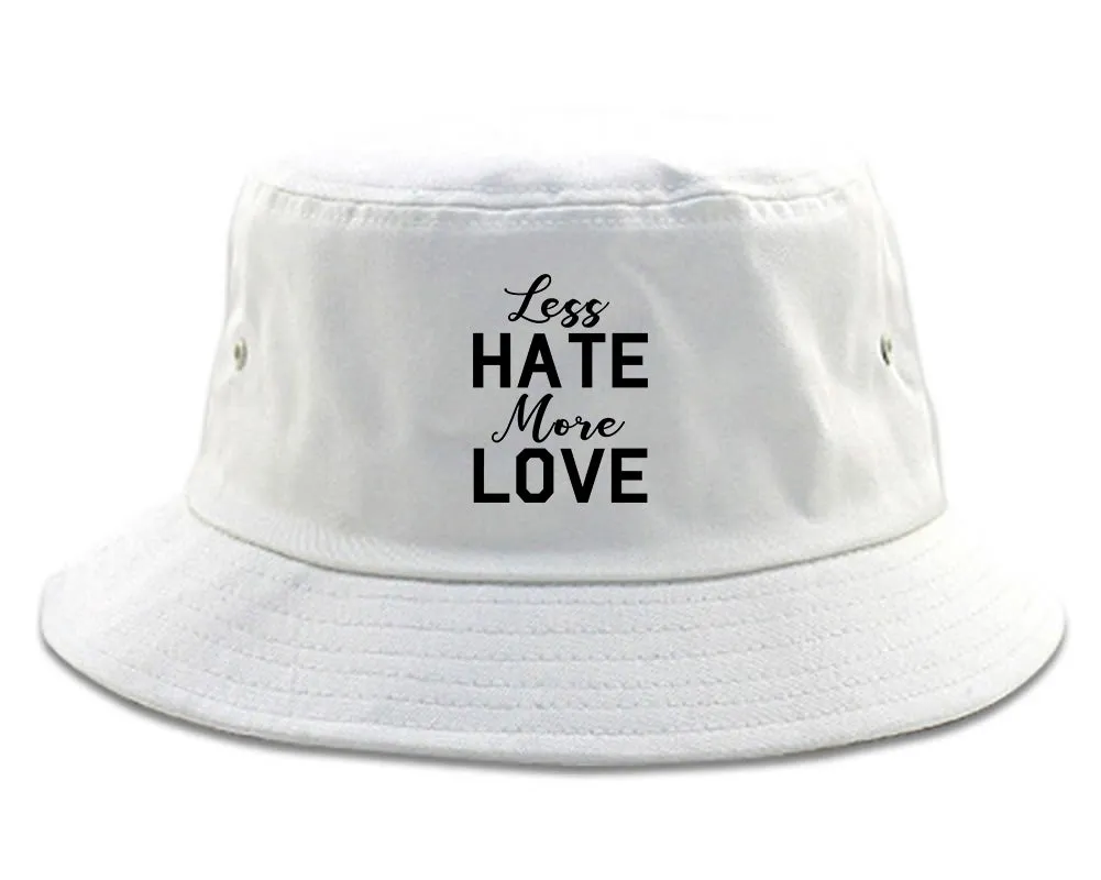 Less Hate More Love Mens Bucket Hat
