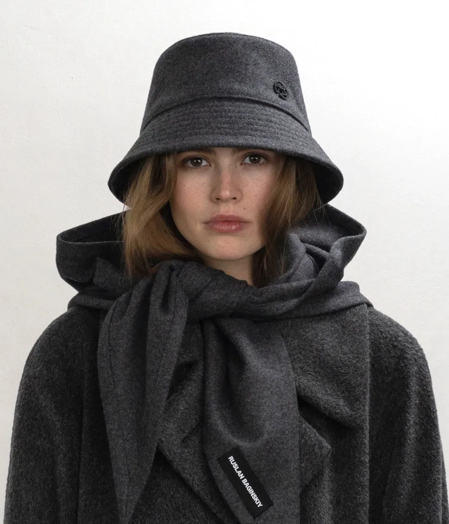 Monogram Embellished Bucket Hat