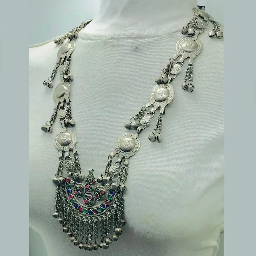 Nomadic Long Pendant Necklace With Bells