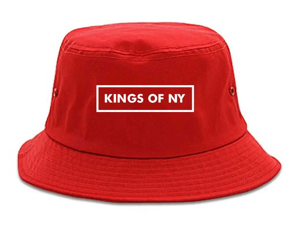 Outline Box Logo Football Bucket Hat Cap