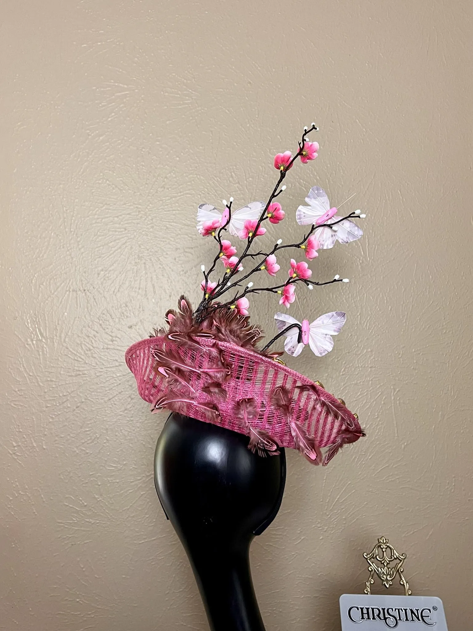 Pink crown hat