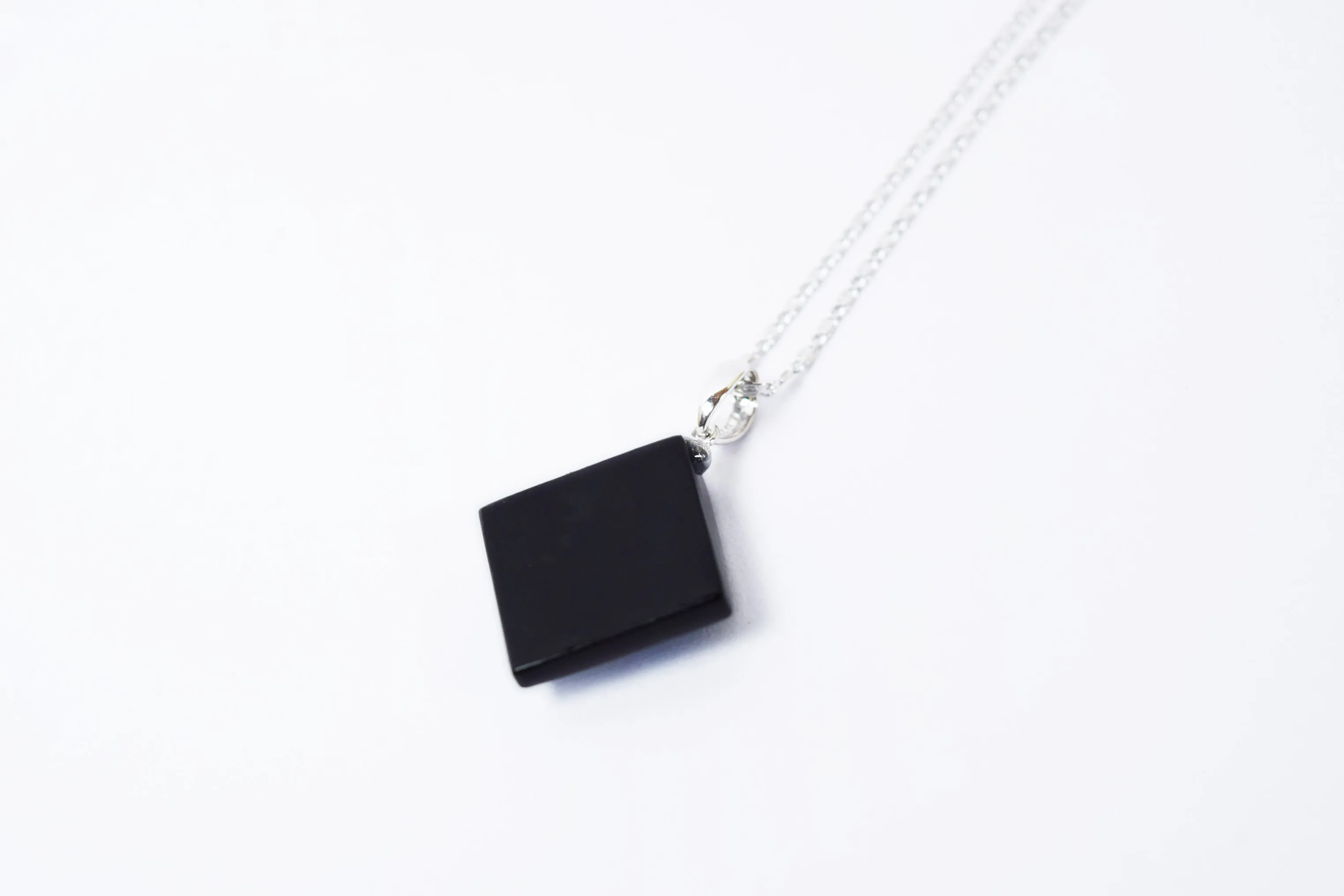 Raden Pendant Necklace - Moonlight on Water / Pink Color / Medium Size-, Japanese Lacquer Jewelry, Kyoto Jewelry