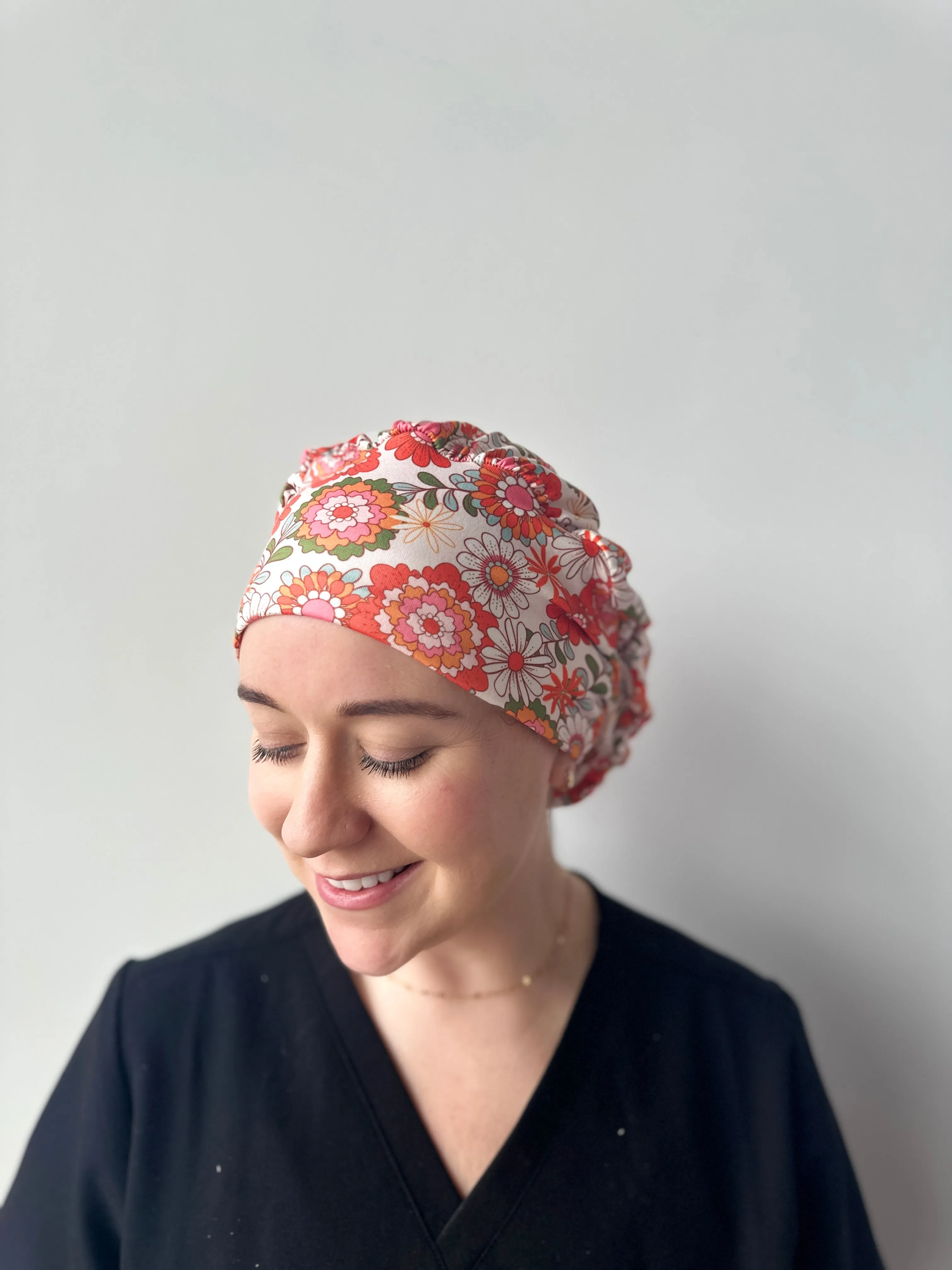 Scrub Hat - Flower Burst