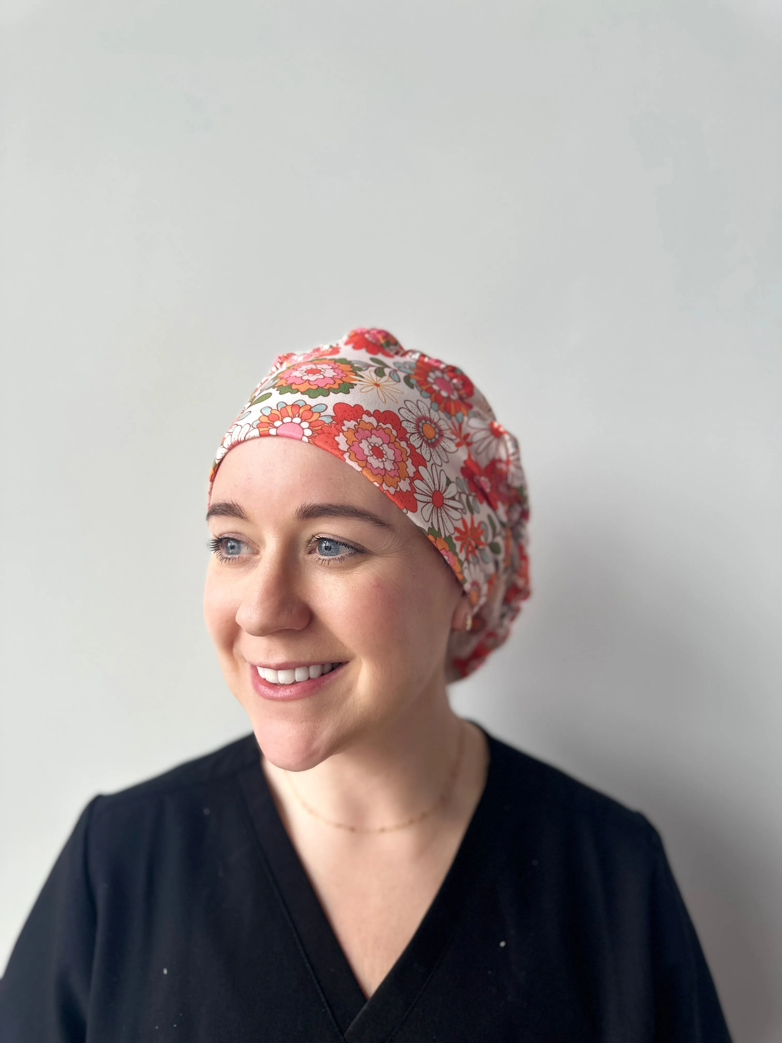 Scrub Hat - Flower Burst