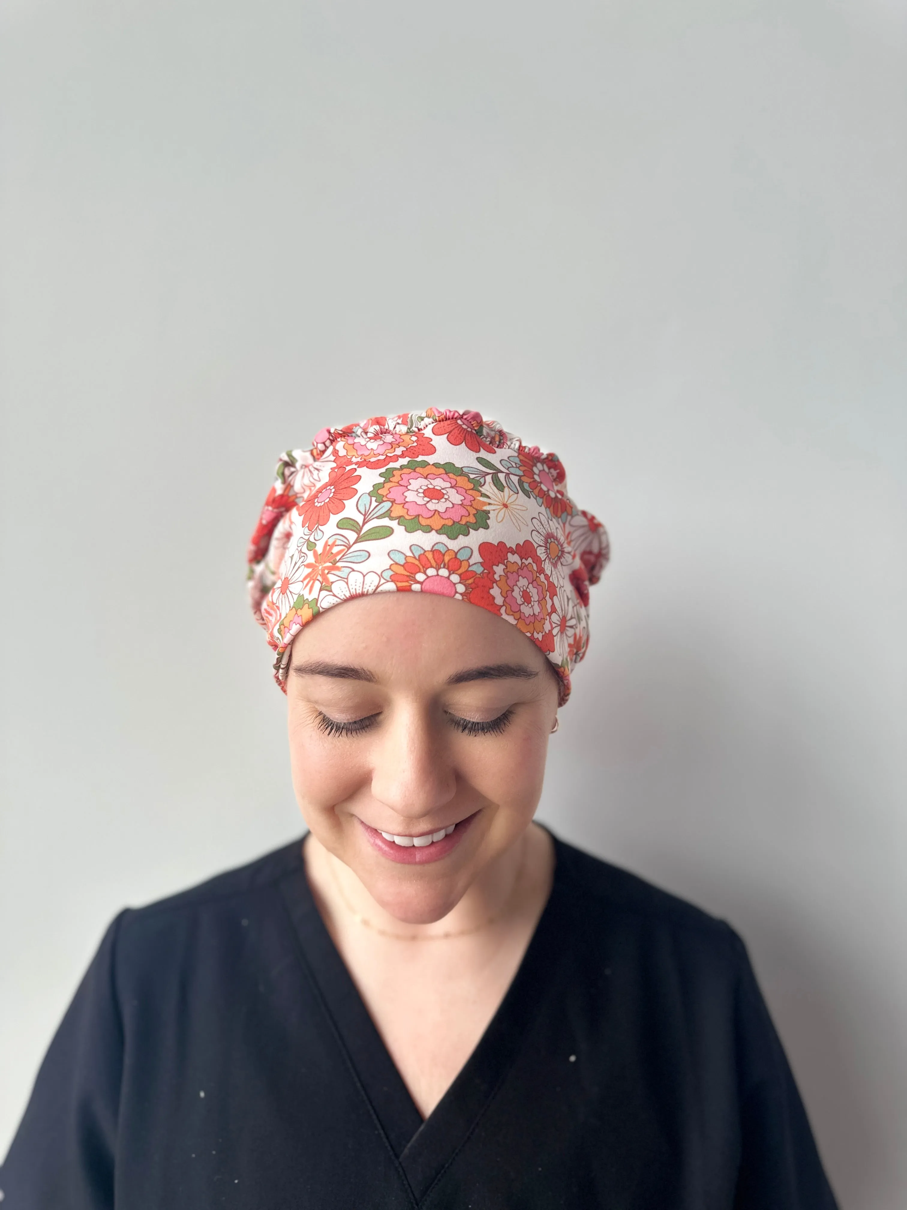 Scrub Hat - Flower Burst
