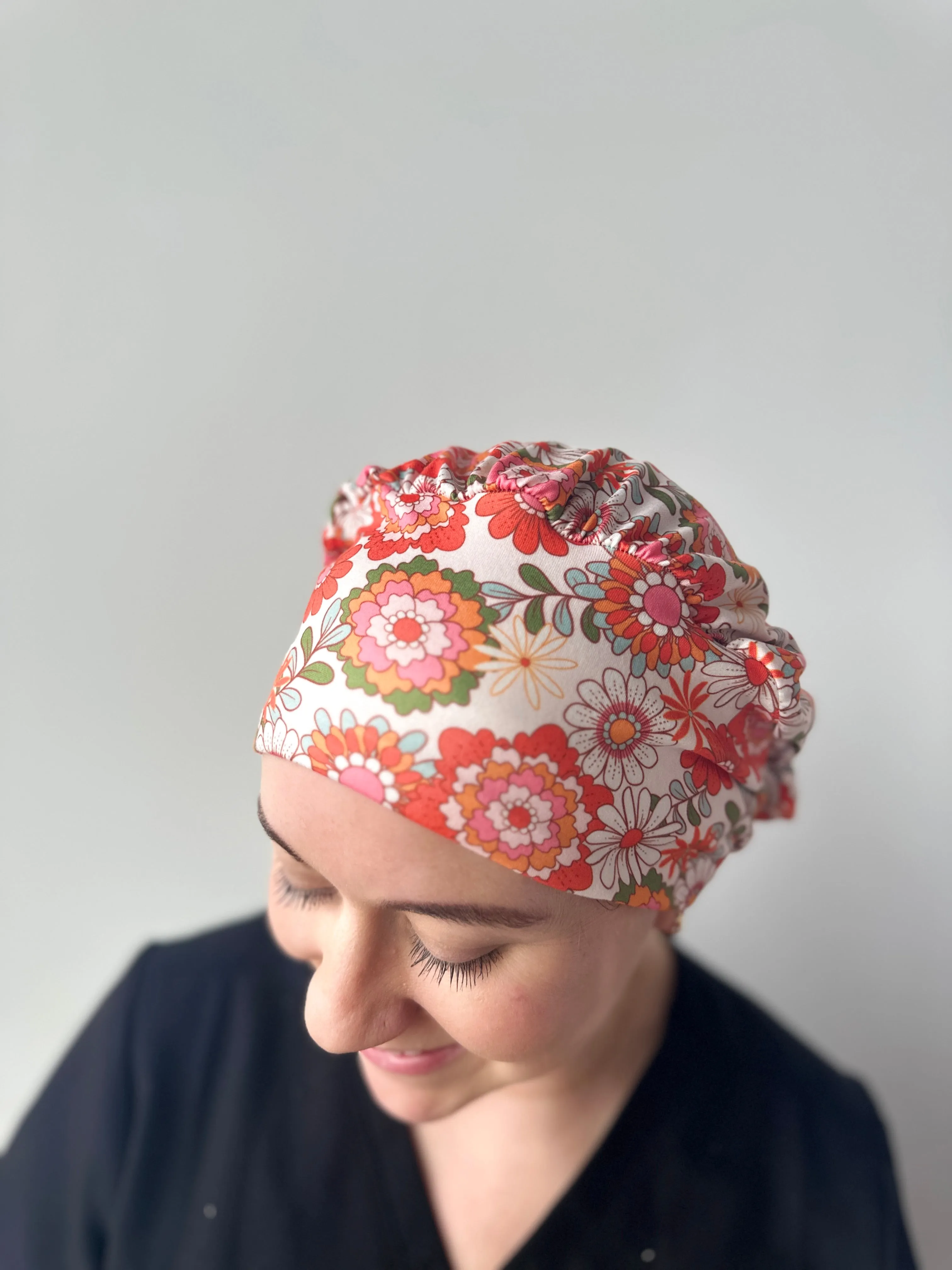 Scrub Hat - Flower Burst